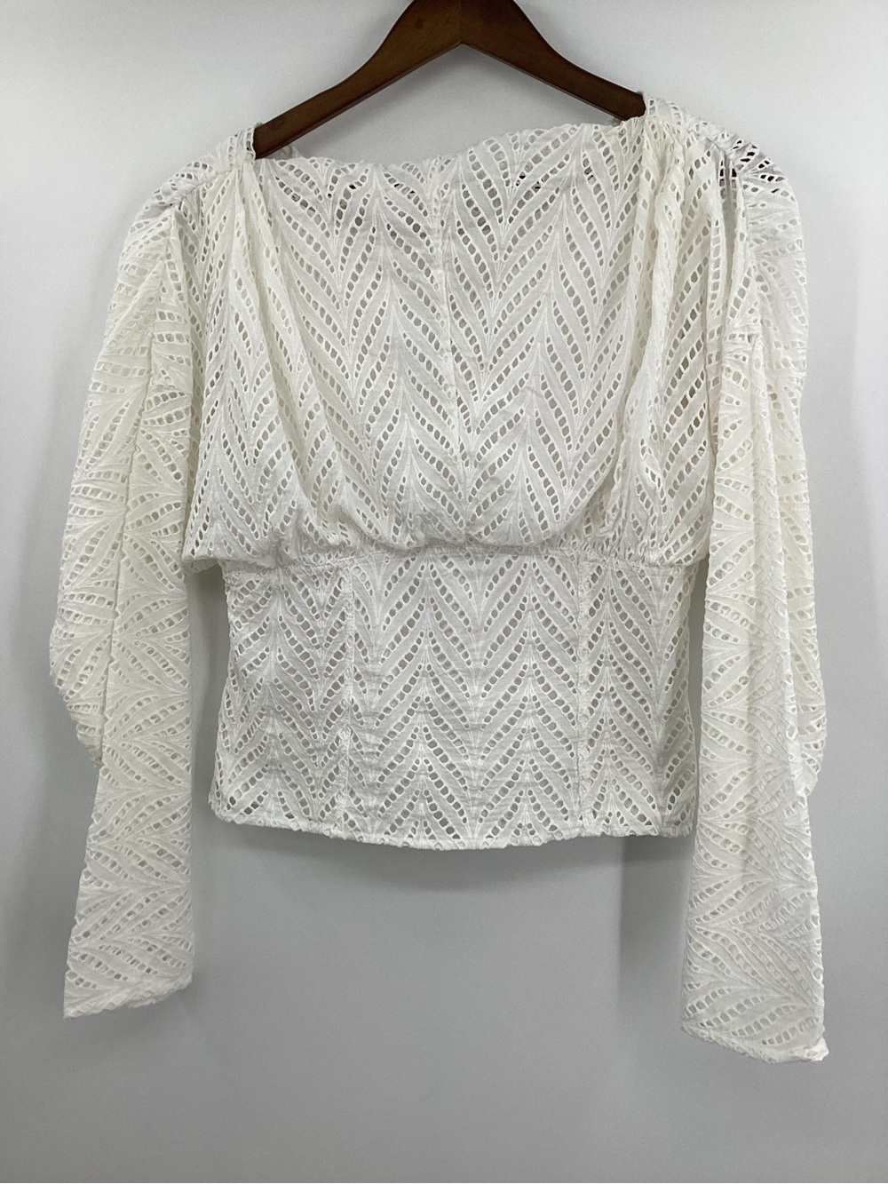 By Malene Birger Kaiya White Eyelet Lace Blouse